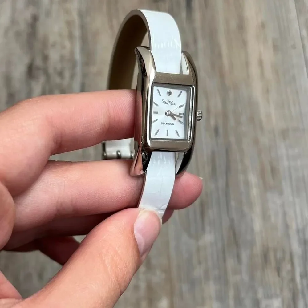 Sutton by Rhona Sutton Watch Women's Silver and White